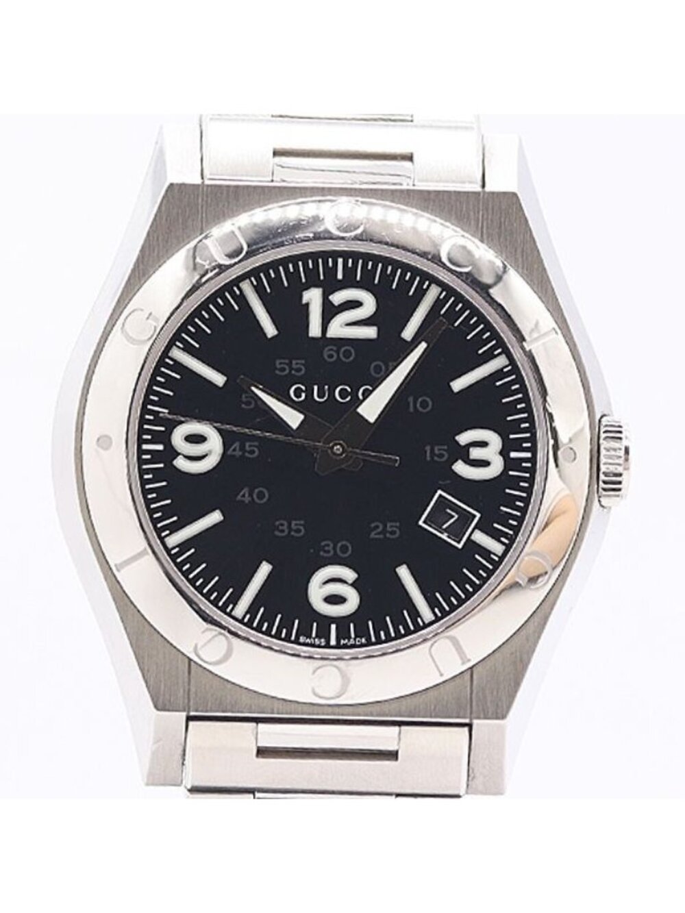 Gucci Pantheon 115.2 Date Black Dial Watch